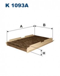 FILTRON filtr kabinowy K1093A Citroën C2 C3 C4 C4 II DS4 Peugeot 1007 307 308 RCZ