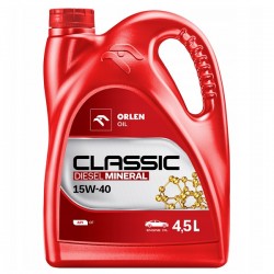 ORLEN OIL CLASSIC MINERAL DIESEL (LOTOS DIESEL) 15W40 olej silnikowy 4.5L