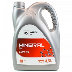 ORLEN OIL MINERAL SN (LOTOS MINERAL) 15W40 olej silnikowy 4.5L