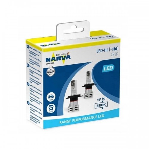 NARVA żarówka H4 Range Performance LED 6500K 12V 24V 2szt