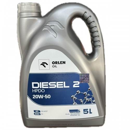 ORLEN DIESEL 2 HPDO CG-4 20W50 olej silnikowy 5L