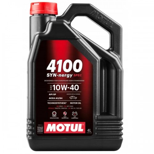 MOTUL 4100 SYN-nergy SPEC (zastąpił 6100 SYNERGIE+) 10W40 olej silnikowy 4L