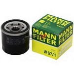 MANN filtr oleju W67/1 (OP595) Ford; Honda; Hyundai; Infiniti; John Deere; Kia; Kubota; Mazda; Nissan; Renault; Subaru 